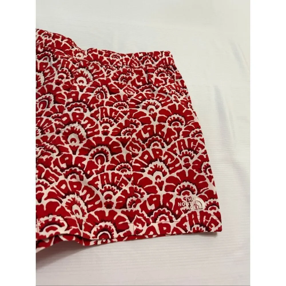 The North Face Men’s Red White Class V Nylon Shorts Size Medium